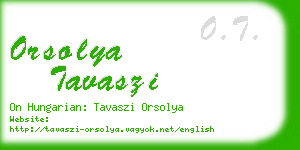 orsolya tavaszi business card